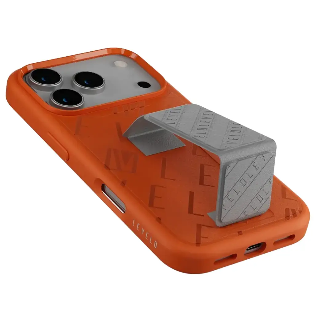 Levelo Morphix Vallo with Faux Leather Gripstand Case & Magsafe for iP